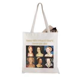 JTOUK Six Queen Inspired Tote Bag Broadway Music Gift Story Lover Gift, Wives Tote EU