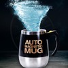 400ml Automatic Mixing Coffee Cup Stainless Steel Magnetic Stirring Cup