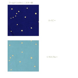 miwaki bag08 Simple Girl's High Grade Tote Bag, Handbag, Training Bag, Sub-bag, Elementary School, Kindergarten, Nursery, Made in Japan, Handmade with Name Tag, Mini Star Dull Blue