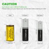 Garberiel Lot RCR123A 16340 Battery 2800mAh Rechargeable 3.7V Cell Batteries