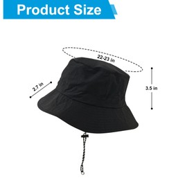 BRDXOOL Women's Bucket Hat - Sun, Water and Rainproof, Foldable and Quick-Drying Design, Portable Chin Strap for Outdoors, Easy to Store Design, Suitable for Women