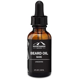 Mountaineer Brand Beard Oil (1 oz) 100% All Natural Premium Beard Oil For Men, Beard Conditioner, Softener & Beard Oil Growth for Men - Grooming Beard Maintenance Treatment (Unscented)