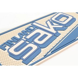 Custom Shop Inc. Sako Finland Counter Mat. Blue And White
