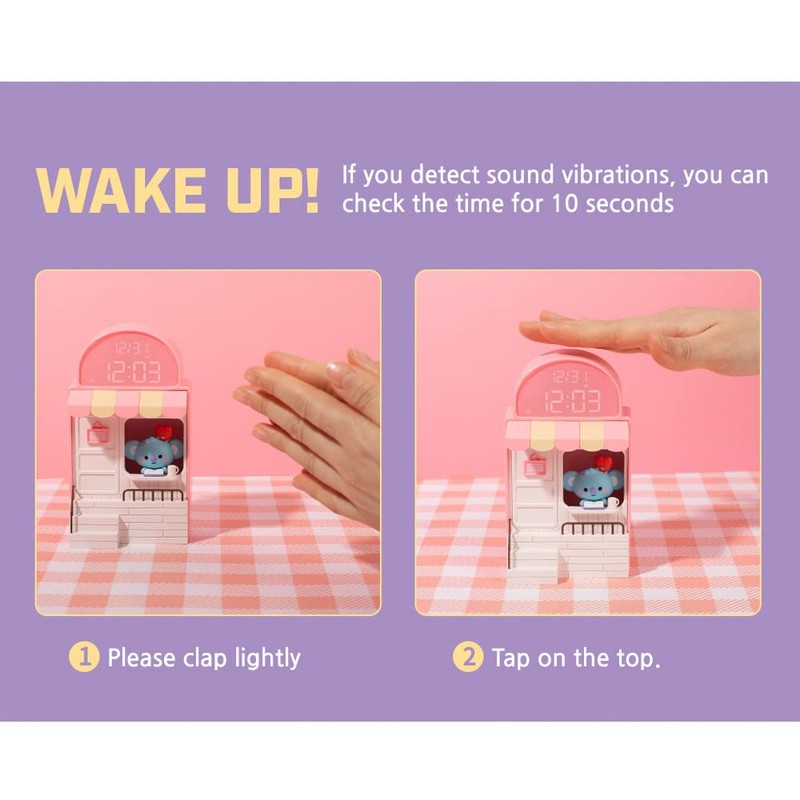 BT21 Cafe Digital Led Desk Clock (RJ)