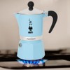 Bialetti Rainbow Caffettiera Colorata, Alluminio, Azzurro, 3 Tazze, Light Blue,