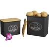 Lifewit Potato and Onion Storage Bin, Stackable Vegetable Storage Tins