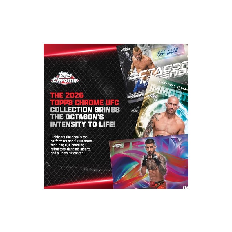 2026 Topps Chrome Ufc - Sellado de Fábrica - Caja