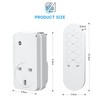 SURNICE Remote Control Plug Socket, 13A/3000W Wireless Remote Light Switch,
