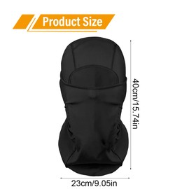 AORHOFJ 1 x Cycling Windproof Mask, Ski Mask, Tactical Flying Tiger Hat for Outdoor Sports, Cycling, Motorcycling, Snowboarding, Skiing, Windproof Warm Mask for Men / Women, black