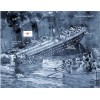 TITANIC SINKING APRIL 15, 1912 REPRINT OF AN OLD LITHO,