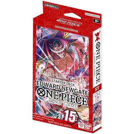 One Piece Card Game - Starter Deck: Edward Newgate - ST15 - English - Original Packaging with LMS Trading Greeting Card