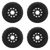 4 Pcs 1/10 RC Snow Tires Set with Wheels Strong