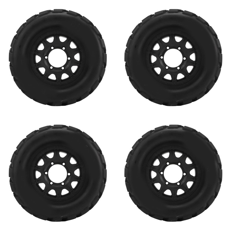 4 Pcs 1/10 RC Snow Tires Set with Wheels Strong
