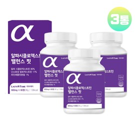 lactotemy Alpha CD Tablets Alpha CD Cyclodextrin City Dietary Fiber 60 tablets x 3 boxes / 알파CD 정 알파 시디 시클로덱스트린 시티 식이섬유 60정 x 3통