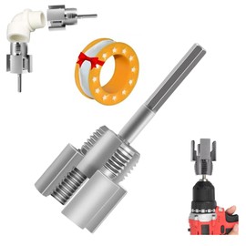 Integrated Internal & External Pipe Threading Tool PVC Pipe Threader Set Pipe Thread Cutting Tool 3/4" NPT Water Pipe Internal and External Integrated Threader Kit (3/4")