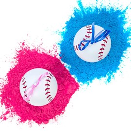UP Shop Gender Reveal Baseball with Pink and Blue Powder