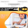 9pcs Magnetic Screwdrivers Set, Including 12in Phillips and Slotted Screwdrivers,
