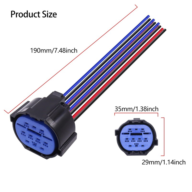 HiSport Halogen Headlight Harness Compatible with Hyundai Elantra 2017-2018 Connector