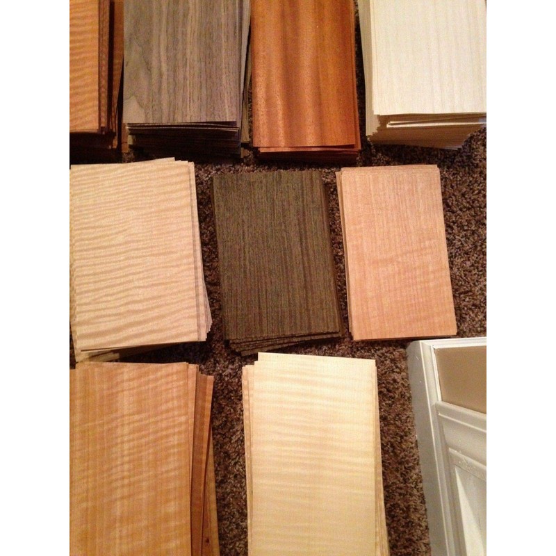 Wood Veneer Variety Pack 65 Pieces 5" x 8" Domestic