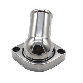 SHLPDFM - Cuello de agua de aluminio pulido cromado de 45° con carcasa de termostato para motores Ls1, Ls2, Ls3, Ls7, Ls9, Lsa, L76, L92 Chevy (gm) para motores de 4.8 L, 5.3 L y 6.0 L