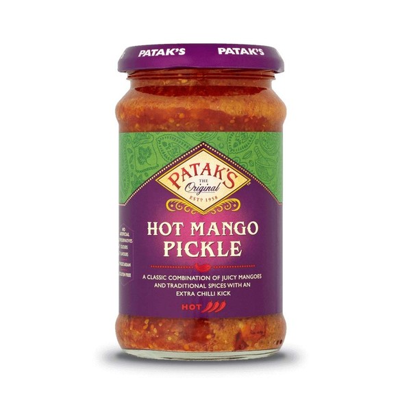 Patak's Hot Mango Pickle 283g (Pack of 6)