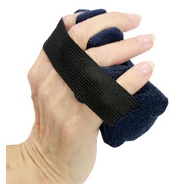Comfy Splints Hand Finger Contracture Cushion, Adult Large, Blue