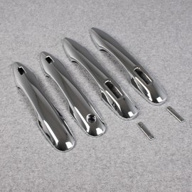 RUIQ Toyota Alphard Vellfire 40 Series Exterior, Outer Door Handle Cover, Knob, Full Coverage, Designed for Toyota ALPHARD VELLFIRE (Chrome Plated)