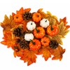 Juego de 51 piezas de decoración de otoño, calabazas artificiales,
