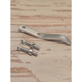 Universal TONEARM HEADSHELL FINGER LIFT Silver 1/2" MOUNT ALUMINUM 2mm Thick NEW