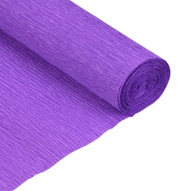 sourcing map Crepe Paper Roll 5 ft Long 20 Inch Wide for Wedding Ceremony Various Large Festivals Decoration, Dark Purple Pack of 2