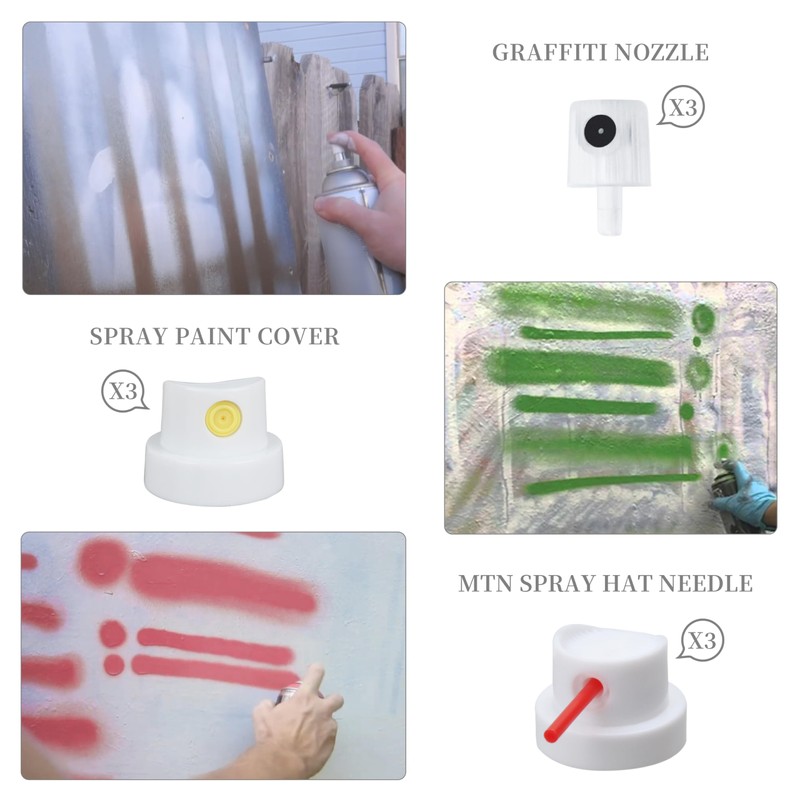 Spray Paint Nozzle for cans Set, 27 Universal Replacement Tips