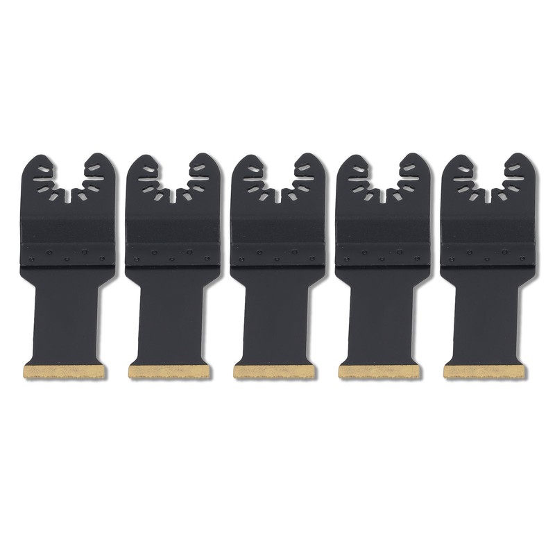 5Pcs Oscillating Tool Saw Blade Multifunctional Professional Titanium Plated Multitool