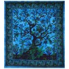 THE ART BOX Tapestry Turquoise Tree of Life Wall Hanging