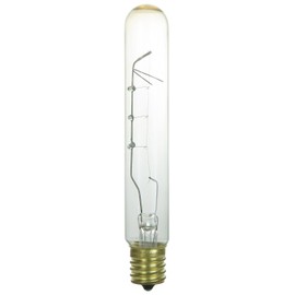 Sunlite 25T6.5/CL/N Incandescent 25-Watt, Intermediate Based, T6.5 Tublular Bulb, Clear