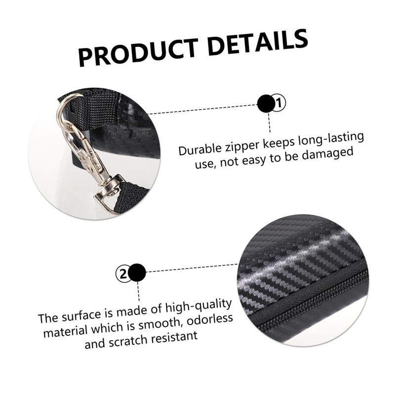 PACKOVE Ear Thermometer Storage Bag Hard Shell Case Forehead Meter