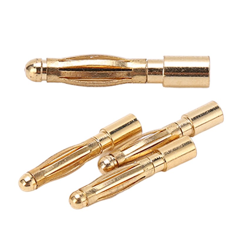 2.5mm Banana Connectors Plug, Multi Purpose Pure Copper Nickel Plated