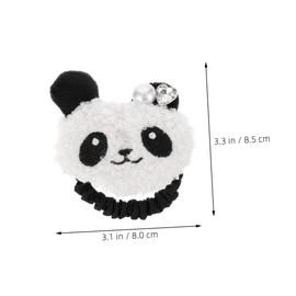 FRCOLOR 2pcs Cute Panda Hair Ties Elastic Hair Bands for Little High Elasticity Cartoon Panda Scrunchies for Women