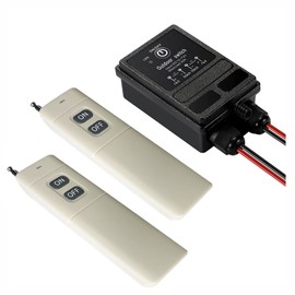 ZHOFONET DC12V Remote Control Switch,9400ft Long Range,DC12V/24V/48V/72V,IP65 Waterproof 40A Relay RF Switches,Wireless Remote Switch for Light,Garage Door,Water Pump