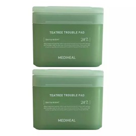 Mediheal 메디힐 티트리 트러블 패드 100매 2개 / 써클 Mediheal Tea Tree Trouble Pad 100 Sheets 2 Pieces / Circle