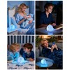 Fuloon Narwhal Night Light with Whale Shape, Squishy Silicone Kids