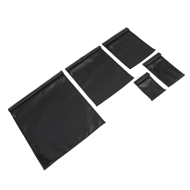 5pcs Faraday Bags Fireproof Waterproof Signal Blocking Large Prevent Tracking