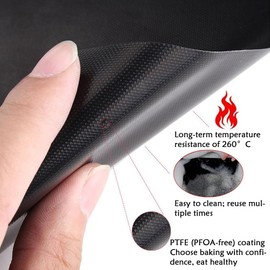 Pack of 4 BBQ Grill Mat, Grill Mat for Gas Grill, Non-Stick Grill and Baking Mat, Grill Mats 40 x 33 cm, Non-Stick Grill Mat, Baking Paper, Reusable, for Charcoal Grill, Electronic Grill, Oven