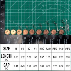 Dr.Fish 100 Pack EWG Fishing Hooks Bass Fishing Hooks Offset Shank Worm Hooks Round Bend Wide Gap Drop Shot Texas Carolina Rig Hooks High Carbon Steel Live Bait Fishing Hooks Freshwater Saltwater