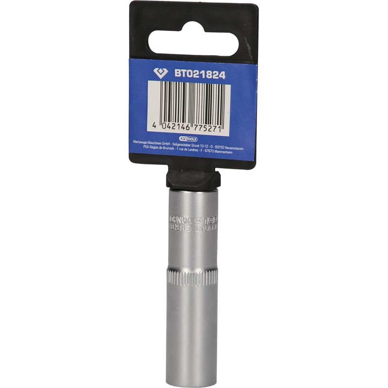 BRILLIANT TOOLS BT021824 3/8 Inch Hexagonal Socket, Long Design, 12