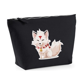 Hippowarehouse Shrine Fox Printed Make up Cosmetic wash Bag 18x19x9cm