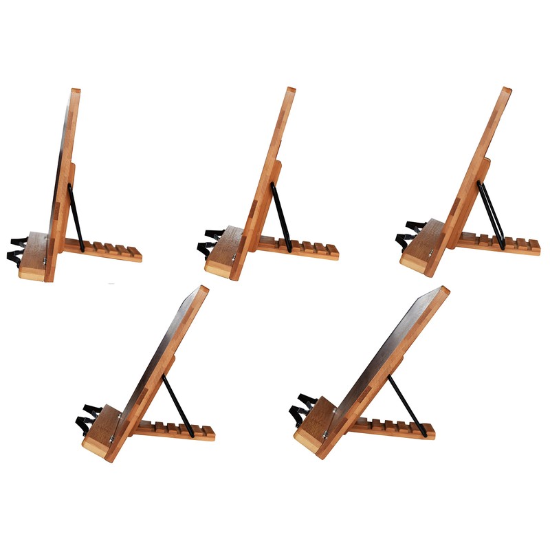 Cookbook Stand Cook Book Holder Organic Bamboo Book Stand Reading