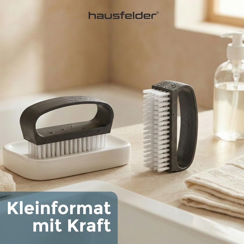 Hausfelder Hand Brush, Set of 4, Black and White