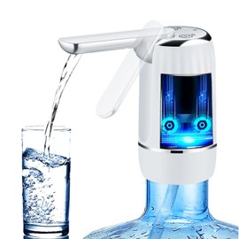 CoolWAY Gallon Water Bottle Electric Water Pump, Portable Electric Water Dispenser Works with Outdoor Filters (K080 Folding Water Pump)