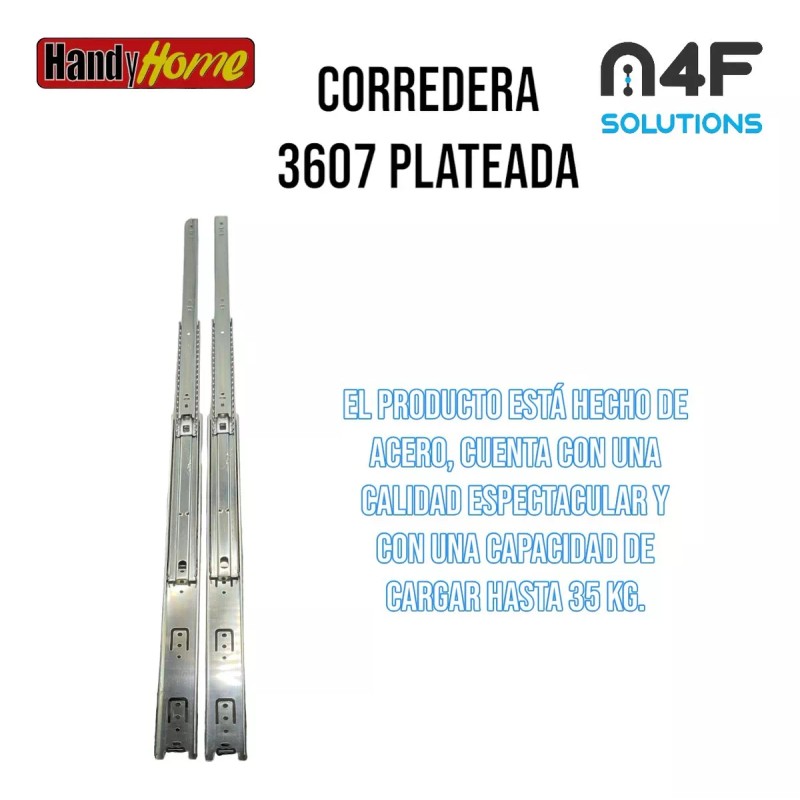 Handyhome Corredera Cajón Handy Home 55cm X 4.5cm 1paquete 2pz