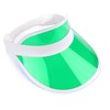 Unisex 80s Style Retro Neon Sun Visor Hat Headband Cap